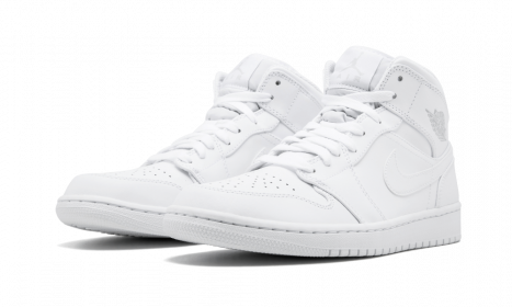 Jordan 1 Mid White/Pure Platinum