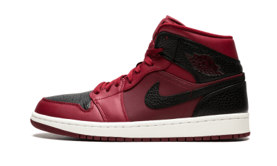 Jordan 1 Retro Mid Team Red Black