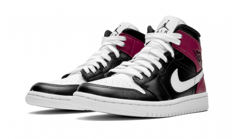 Jordan 1 Mid Black Noble Red (W)