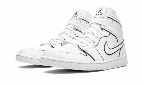 Jordan 1 Mid Iridescent Reflective White (W)