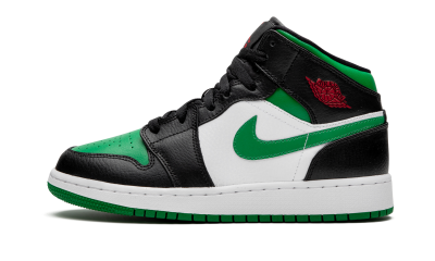 Jordan 1 Mid Green Toe (GS)