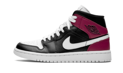 Jordan 1 Mid Black Noble Red (W)