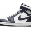 Jordan 1 Mid White Metallic Gold Obsidian