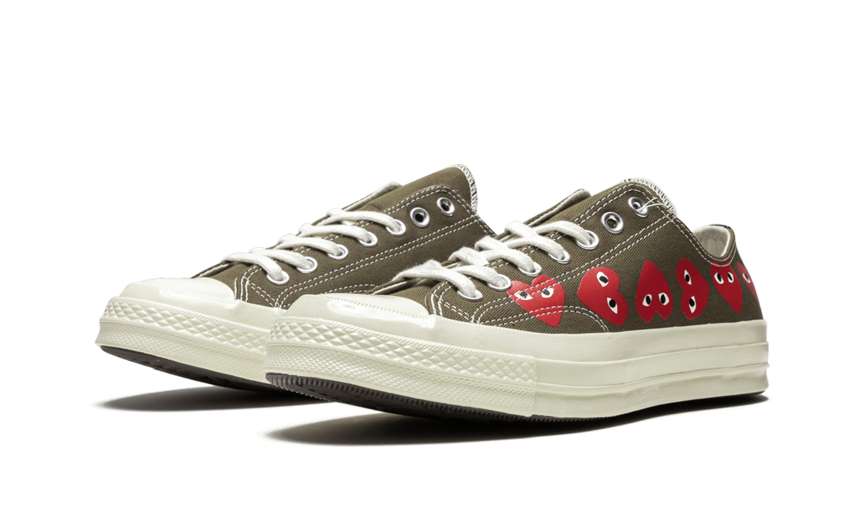 Converse Chuck Taylor All-Star 70s Ox Comme des Garcons Multi Heart Green