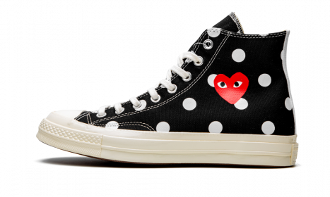 Converse Chuck Taylor All-Star 70s Hi Comme des Garcons PLAY Polka Dot Black