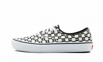 Vans Authentic Supreme Black Checker Logo