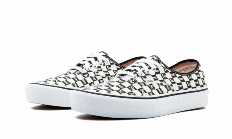 Vans Authentic Supreme Black Checker Logo