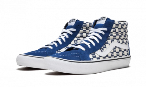 Vans Sk8-Hi Supreme Blue Checker Logo