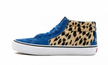 Vans Sk8-Mid Supreme Velvet Leopard Royal