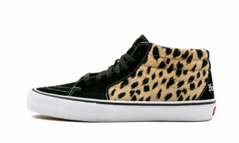 Vans Sk8-Mid Supreme Velvet Leopard Black