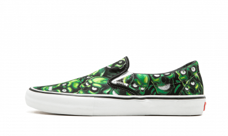 Vans Slip-On Supreme Skull Pile (Green)