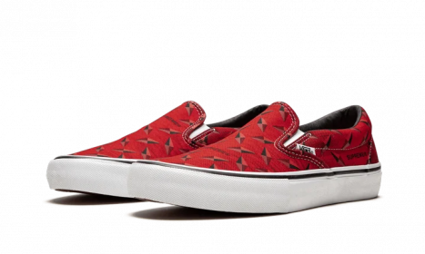 Vans Slip-On Supreme Diamond Plate Red