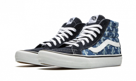 Vans Sk8-Hi Supreme Hole Punch Denim Blue