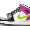 Jordan 1 Mid White Black Cyber Pink