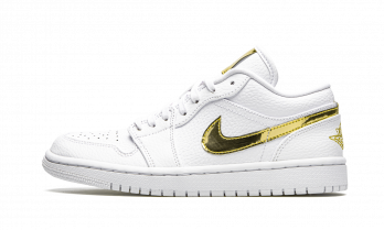 Jordan 1 Low White Metallic Gold (W)