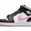 Jordan 1 Mid White Black Light Arctic Pink (GS)