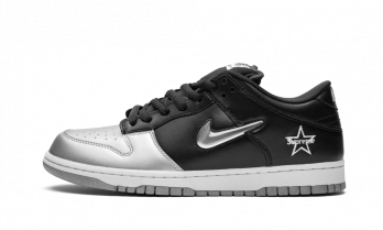 Nike SB Dunk Low Supreme Jewel Swoosh Silver