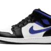 Jordan 1 Mid White Black Racer Blue (GS)