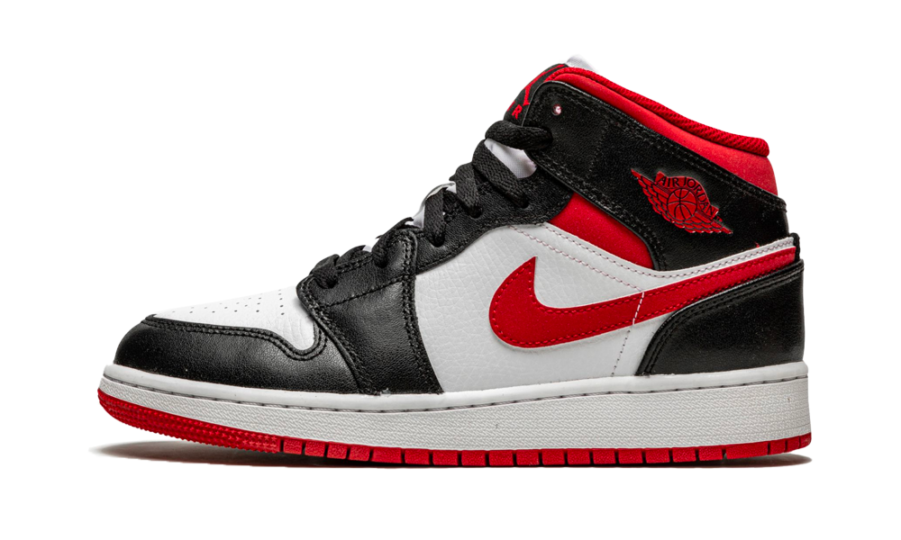 Jordan 1 Mid Gym Red Black White (GS)