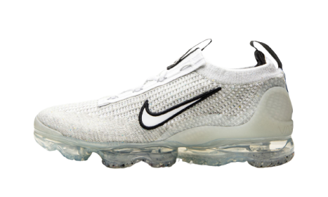 Nike Air VaporMax 2021 FK White Black Metallic Silver