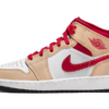 Jordan 1 Mid Light Curry Cardinal (GS)