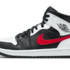 Jordan 1 Mid Black Chile Red White