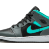 Jordan 1 Mid Grey Aqua (GS)