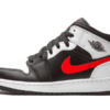Jordan 1 Mid White Black Chile Red (GS)