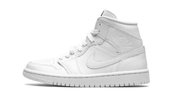 Jordan 1 Mid White Snakeskin (W)