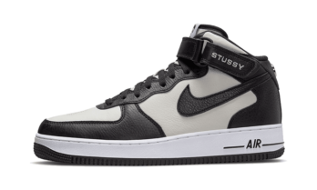 Nike Air Force 1 Mid Stussy Light Bone Black