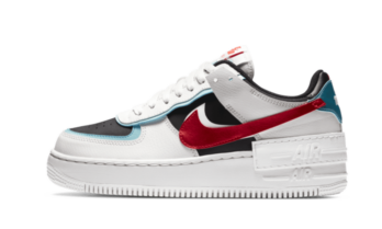 Nike Air Force 1 Shadow Bleached Aqua Chile Red (W)