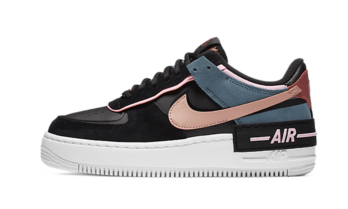 Nike Air Force 1 Shadow Black Light Arctic Pink Claystone Red (W)