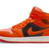 Jordan 1 Mid Orange Black (W)
