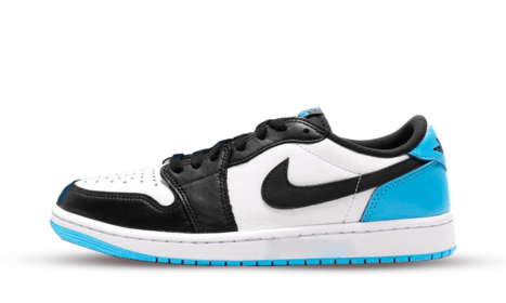 Jordan 1 Retro Low OG Black Dark Powder Blue