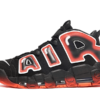 Nike Air More Uptempo Black White Laser Crimson
