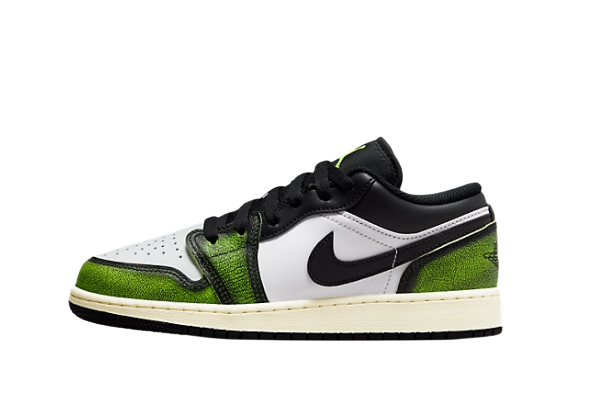 Air Jordan 1 Low Wear-Away GS ‘Electric Green’