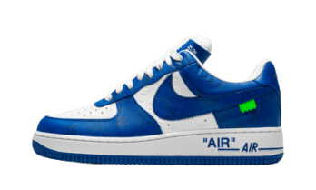 Louis Vuitton Nike Air Force 1 Low By Virgil Abloh White Royal