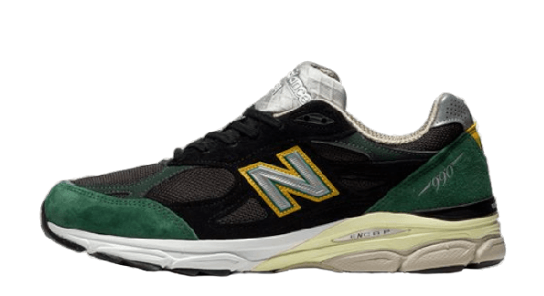 New Balance 990v3 Black Green Yellow