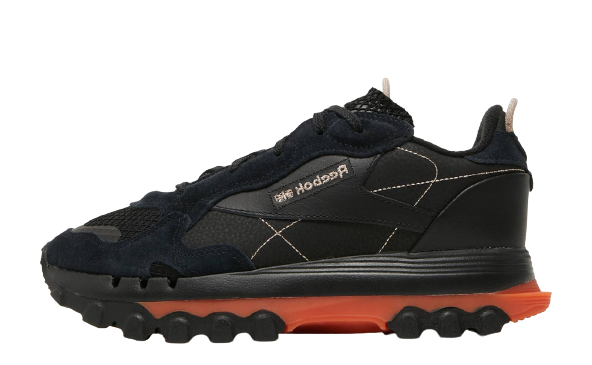 Reebok Classic Leather Cardi B Black Fiery Orange (W)