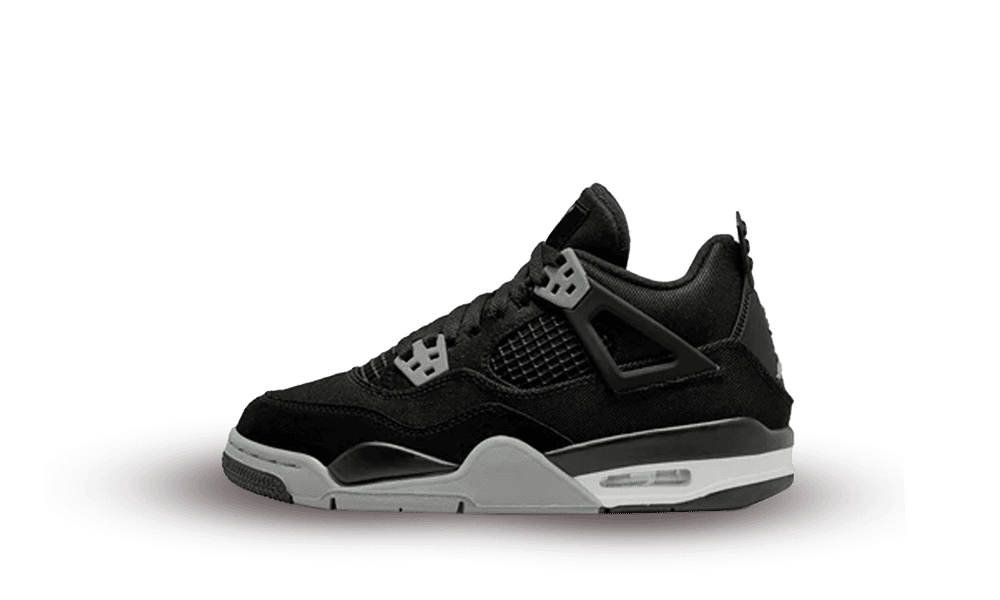 Jordan 4 Retro Black Canvas (GS)