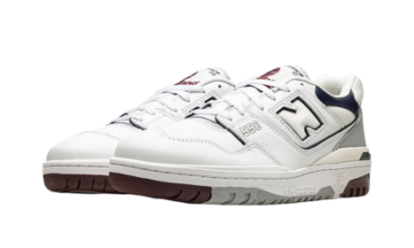 New Balance 550 White Natural Indigo Burgundy