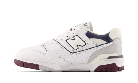 New Balance 550 White Natural Indigo Burgundy