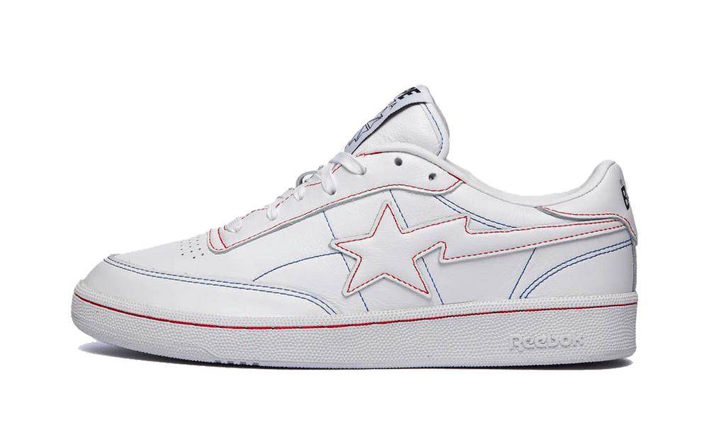 Reebok Club C 85 Bape White Contrast Stitch