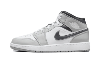 Jordan 1 Mid Light Smoke Grey (GS)