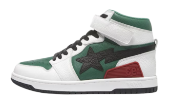 A Bathing Ape Bape SK8 Sta White Green