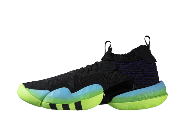 adidas Trae Young 2.0 Core Black Team Solar Green
