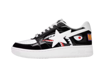 A Bathing Ape Bape Sta Low Color Block Shark Black