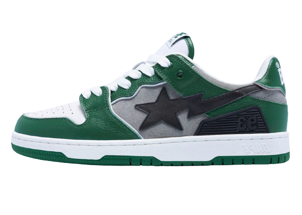 A Bathing Ape Bape SK8 Sta Green Grey