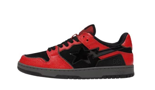 A Bathing Ape Bape SK8 Sta Red Black