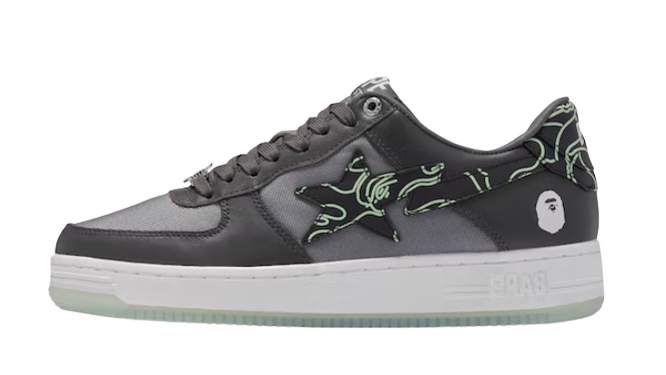 A Bathing Ape Bape Sta Text Code Camo Charcoal